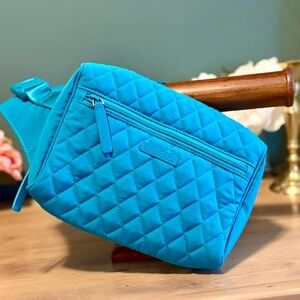 Vera Bradley Teal Quilted Belt Bag Crossbody Fanny Pack Adjustable Strap